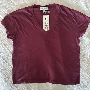 Wildfox Chrissy V-Neck Tee